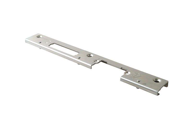 3456513 Планка ответная KFV под ригель и фалевую защелку левая (VEKA Topline AD 103.202/203, Softline AD 103.198/219, Topline 103.222/223)