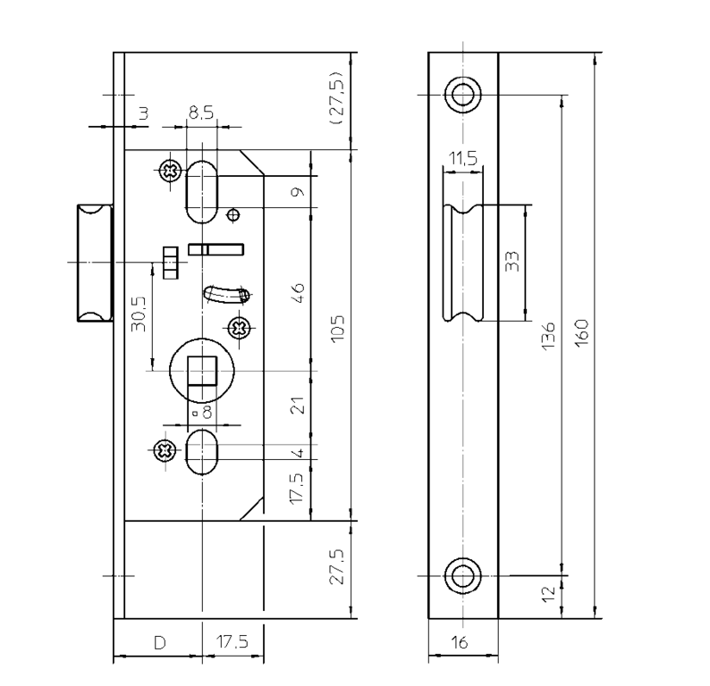 3441478 Защелка дверная KFV 68F16408 — изображение 2