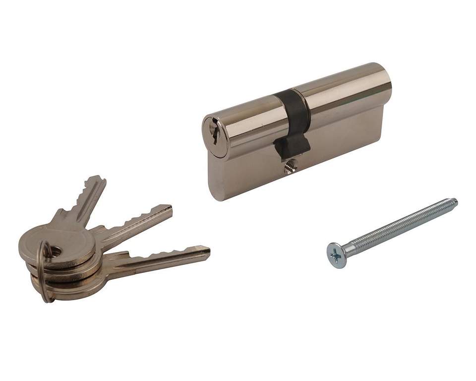 Цилиндр профильный MAXBAR 847/K 30-45, никелированный — изображение 3