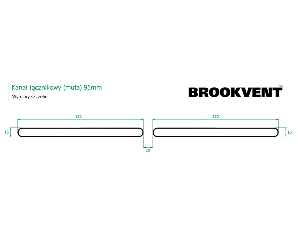 Канал дистанционный для установки оконных приточных устройств Brookvent, 95 мм, белый — изображение 3
