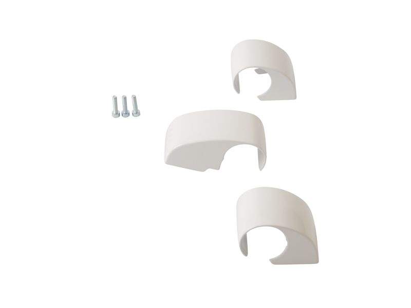 Комплект крышек для DOMINA HP COVER (3 шт.), межосевое 62.5 мм, белый RAL9010, 06121410N — изображение 2
