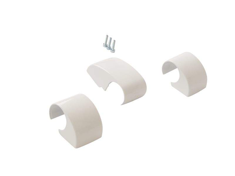 Комплект крышек для DOMINA HP COVER (3 шт.), межосевое 62.5 мм, белый RAL9010, 06121410N — изображение 3