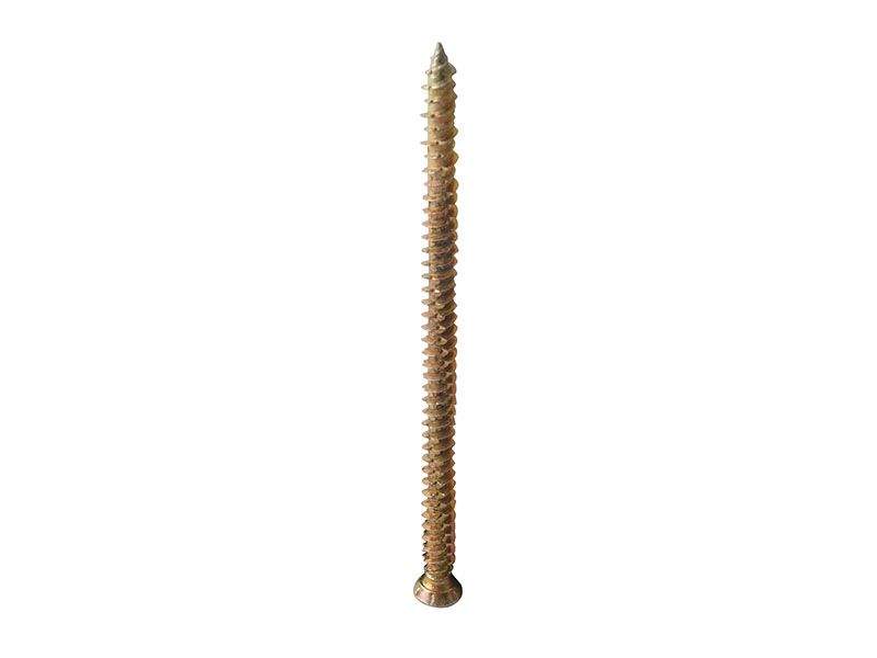 Нагель 7,5х202  (шуруп по бетону) под насадку TORX 30  желтый цинк (300/100) — изображение 3