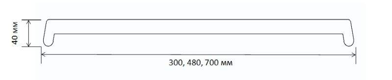 Накладка торцевая пластиковая для подоконника В-40 /480мм/ золотой дуб — изображение 2