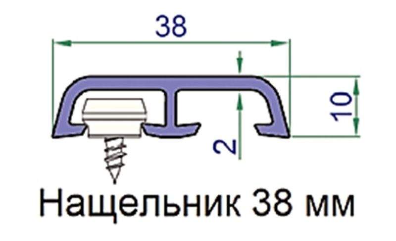 Наличник Exter 38х10мм белый 6,0 м — изображение 2