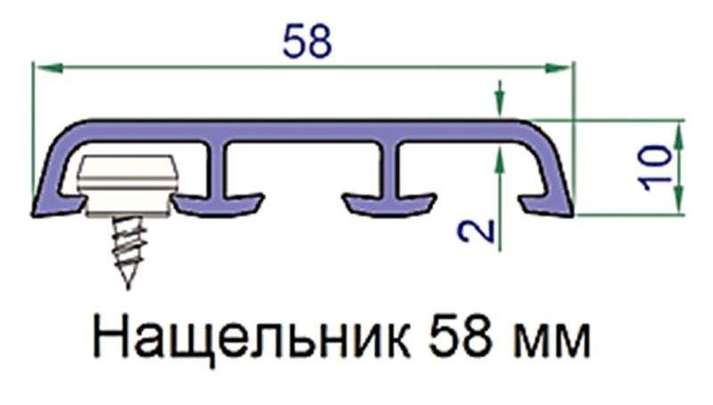 Наличник Exter 58х10мм белый 6,0 м — изображение 2