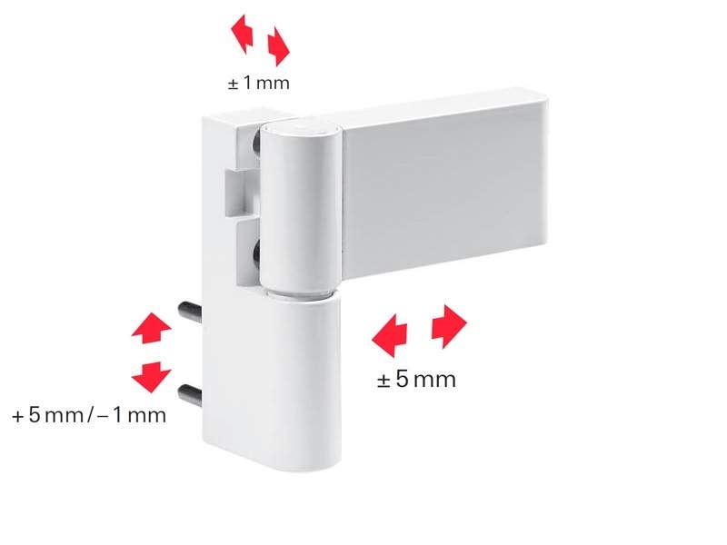 Петля дверная Roto Solid 150 P (110 кг), 17-20,5 мм RAL 9016 E, Белый — изображение 6