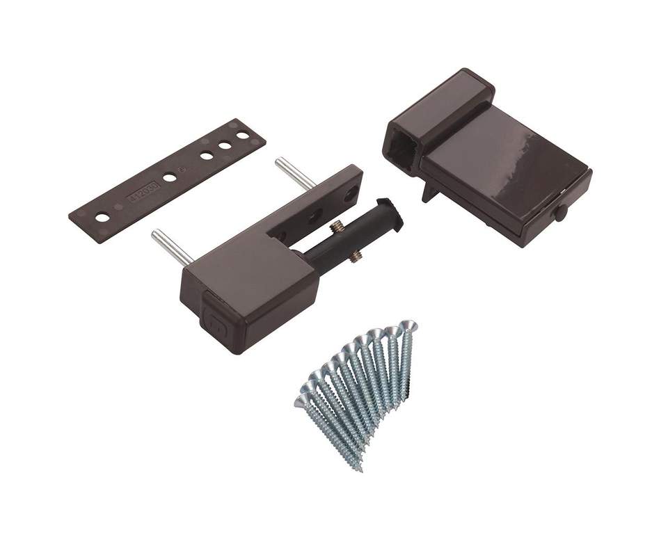 Петля дверная Elementis Compact, на 80кг., Коричневый RAL8019 — изображение 3