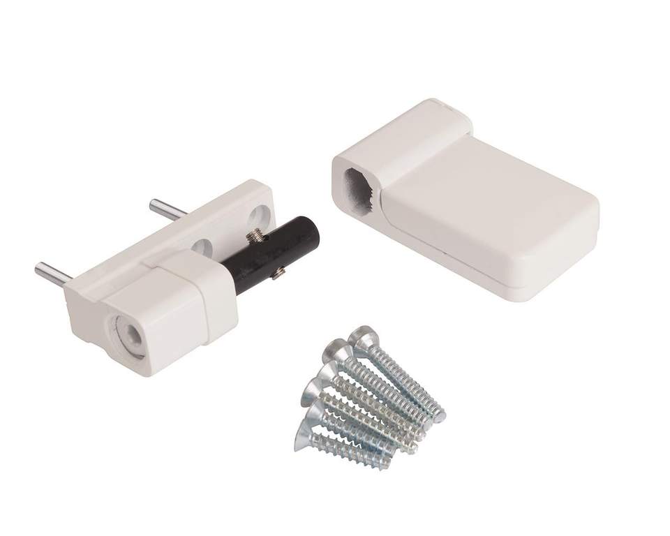 Петля дверная Elementis K-S (15-20 мм), на 100кг., Белый, RAL9016 — изображение 2