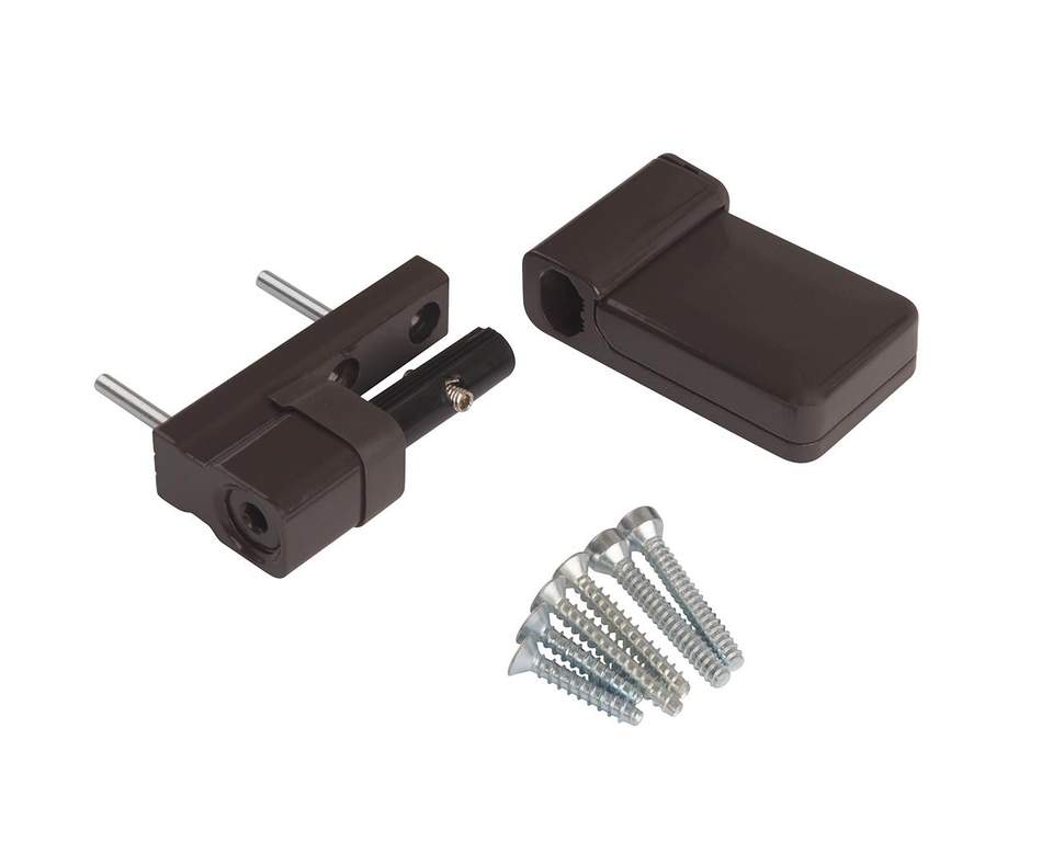 Петля дверная Elementis K-S (15-20 мм), на 100кг., Коричневый, RAL8019 — изображение 2