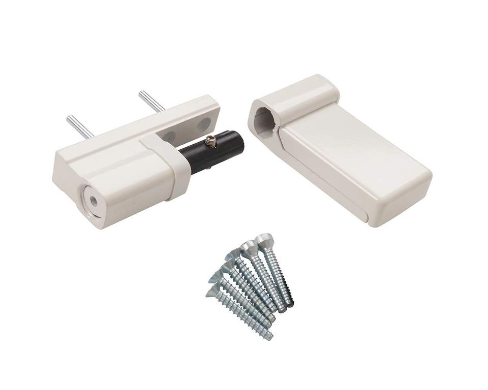 Петля дверная Elementis K-V (15-20 мм), на 120кг., Белый RAL9016