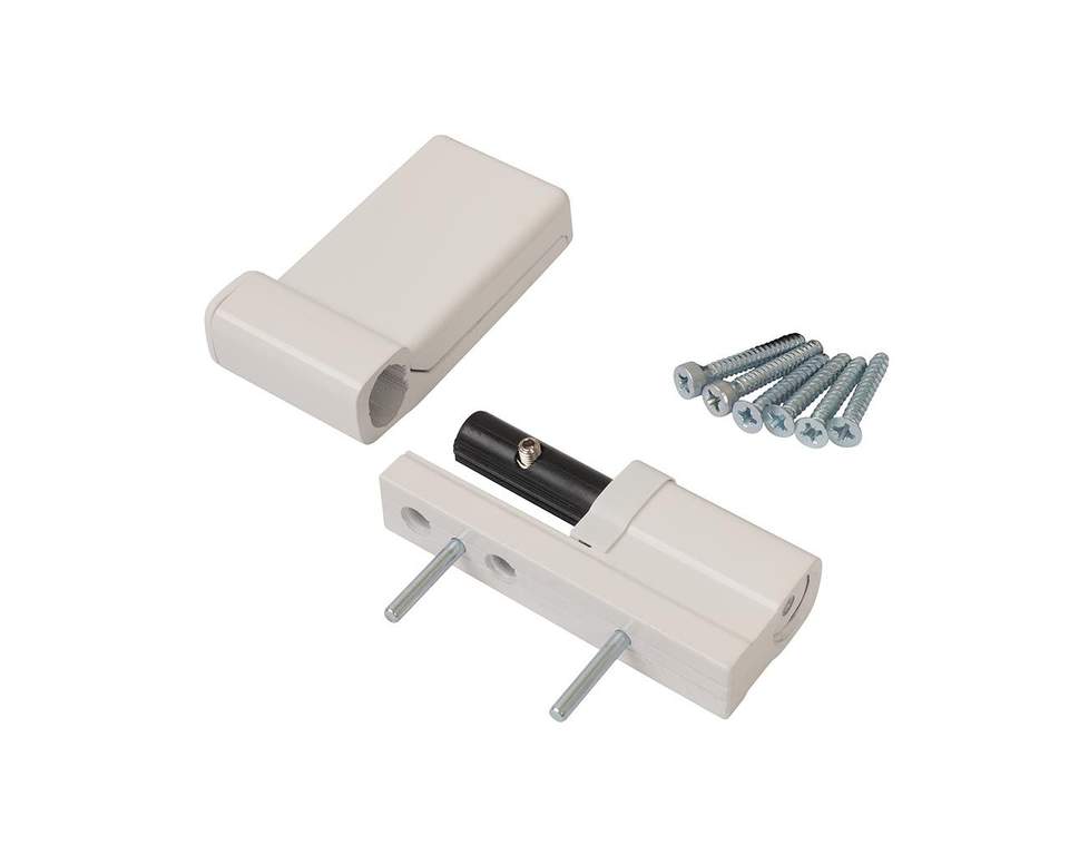 Петля дверная Elementis K-V (15-20 мм), на 120кг., Белый RAL9016 — изображение 3