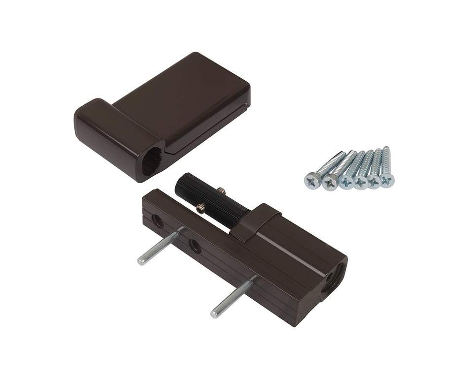 Петля дверная Elementis K-V (15-20 мм), на 120кг., Коричневый, RAL8019 — изображение 3