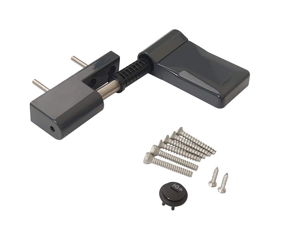 Петля дверная ELEMENTIS серия IQ-Plus 16-19 мм, Антрацит RAL7016