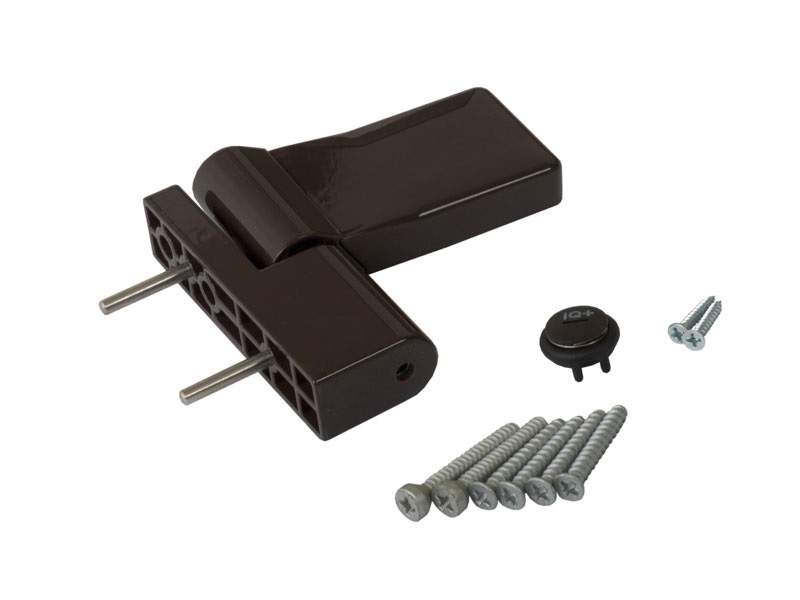 Петля дверная ELEMENTIS серия IQ-Plus 16-19 мм, Коричневый RAL8019 — изображение 3