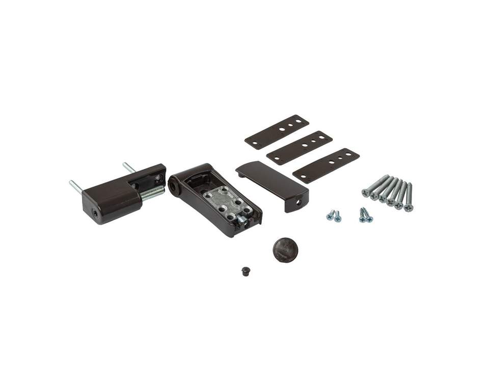 Петля дверная регулируемая  Elementis 3-D 110мм (14-19,5 мм) на 120 кг, корич. RAL8019 — изображение 2