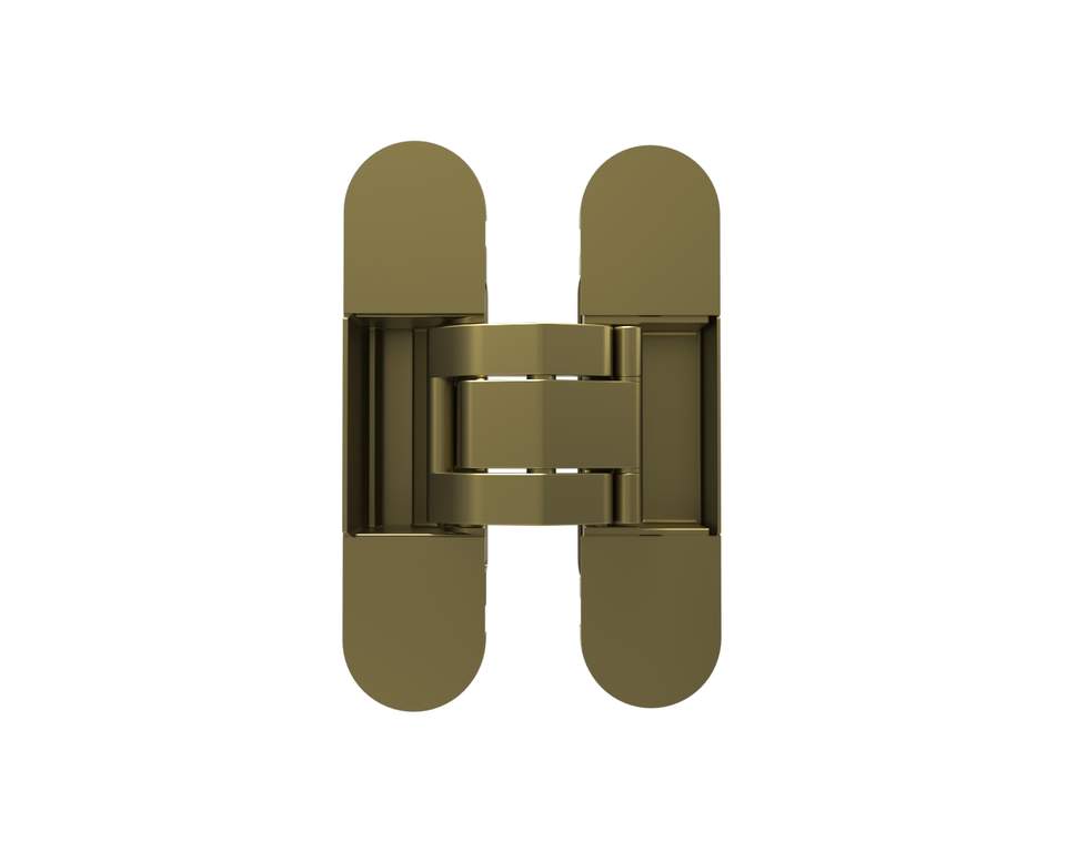 (1 кор.=2 петли) Петля скрытая ELEMENTIS, универсальная, 3D, 120x30 мм, 50 кг, цамак, бронза античная, в комплекте 2 петли,8 пласт. колпачков,8 винтов,2 рег.ключа,1 инструкция — изображение 7