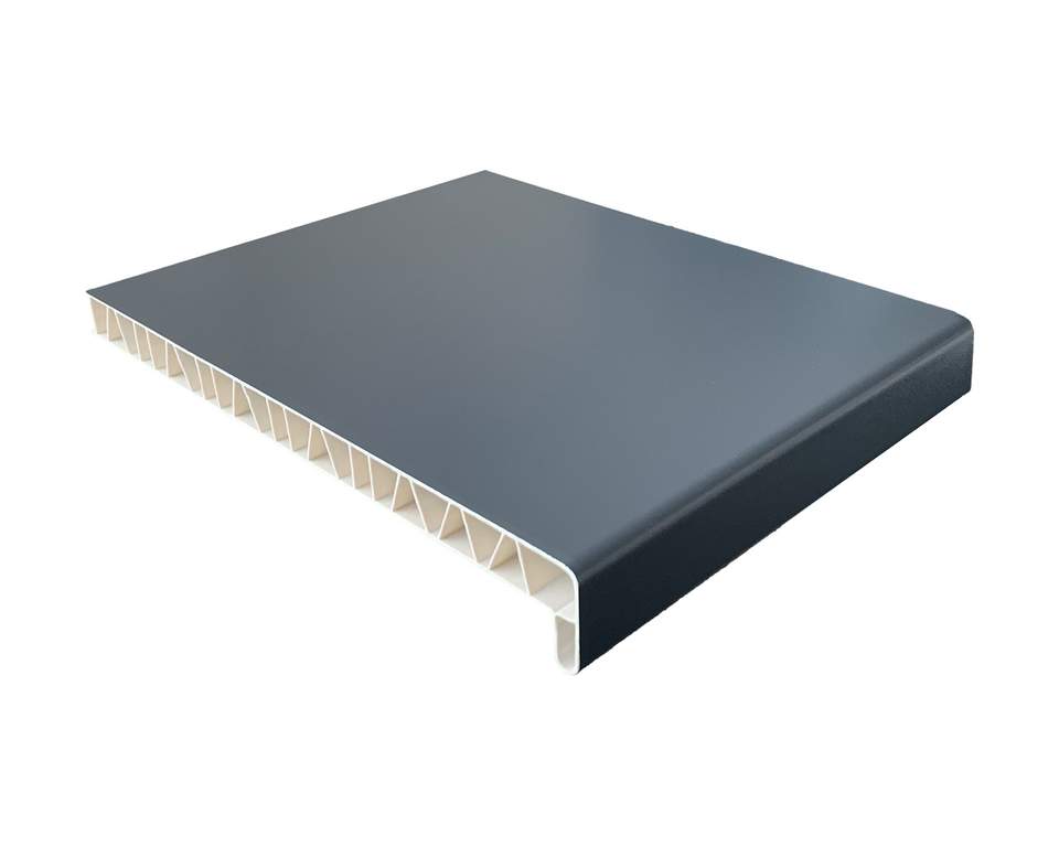 Подоконник пластиковый BAUSET МПР-40 /600/ антрацит /6,0м/с 2 капиносами — изображение 2