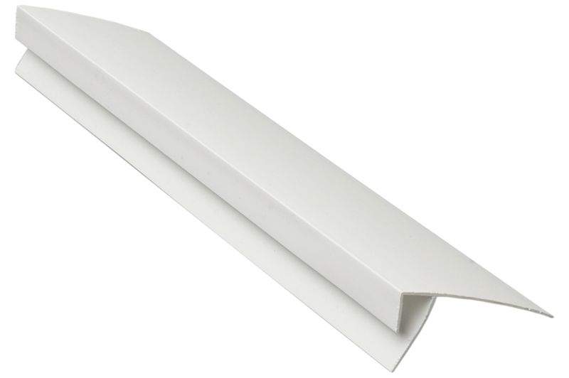 Профиль (F) конечный Bauset TPL 10х60мм белый 6,0 м