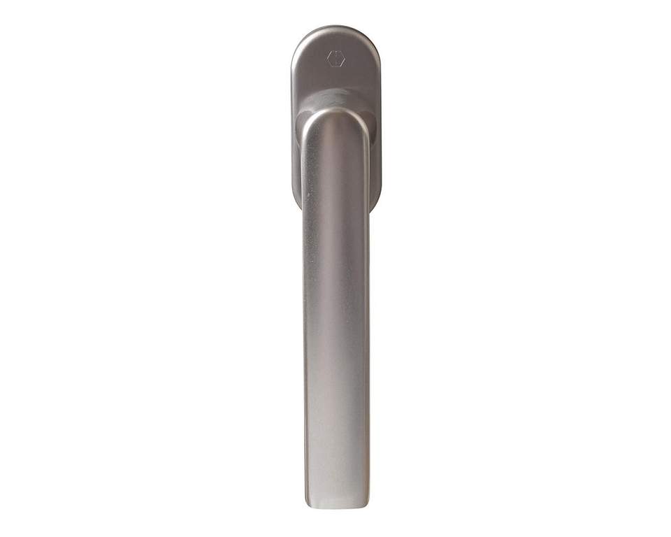 Ручка оконная алюминиевая  HOPPE Hamburg SecuForte, штифт vario fit 32-42 мм, 45°, 2 винта М5х45,  2 винта М5х50, титан — изображение 4