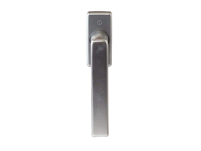 Ручка оконная HOPPE Dallas Secustic алюминиевая, штифт variofit 32-52 мм (F9) титан, 90° , 2 винта М5х55/60 — изображение 2