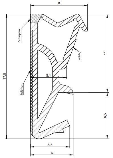 Уплотнитель для деревянных евроокон DEVENTER на фальц створки, ширина паза 4-5 мм, ТЭП, белый RAL 9016 — изображение 5