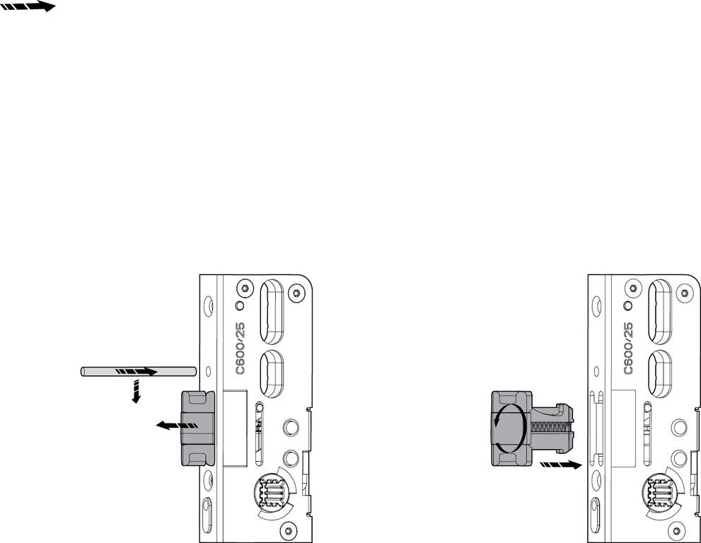 Замок многозапорный Roto H 600 4V-цапфы 25/16/92/8 FFH 2000-2200, удлиняемый — изображение 4
