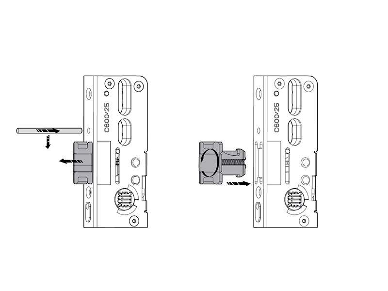 Замок многозапорный 3-х частный Roto H650 40/92/8/P/404/F2x16 — изображение 3
