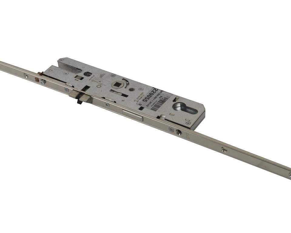 Замок многозапорный  G-TS MM с ригелем с 2 iS цапфами E92 PZ DM35 Цвет: серебро L=1.347 фикс.